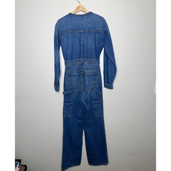 Ulla Johnson The Stevie Demin Jumpsuit Danube Medium Indigo Wash Size P/XS - Picture 10 of 11